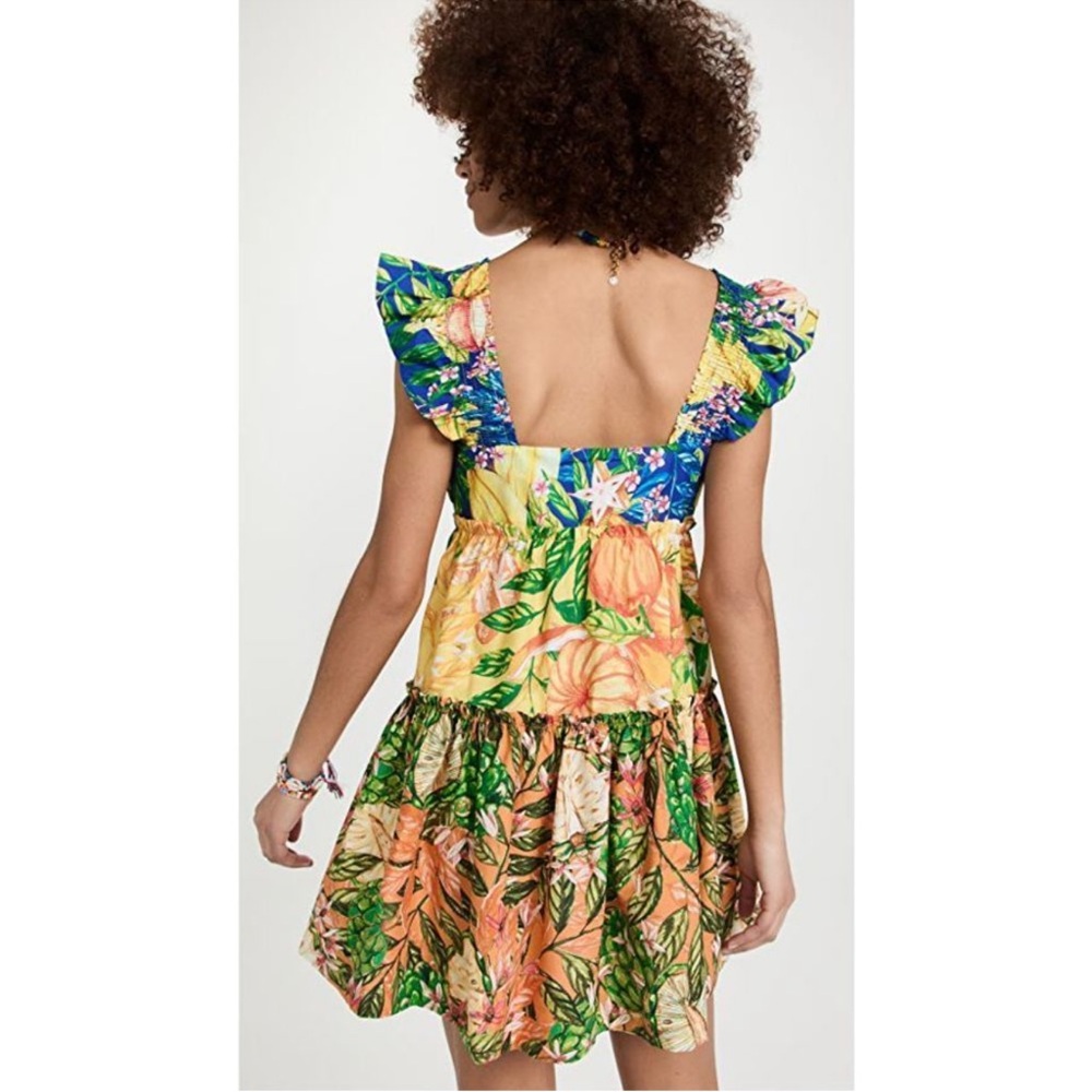 Floral Ruffle Sleeve Dress